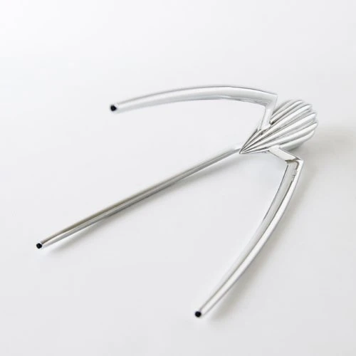 Alessi - PSJS - Juicy Salif - Presse-Agrumes en Fonte d'Aluminium Brillant Pieds en PA