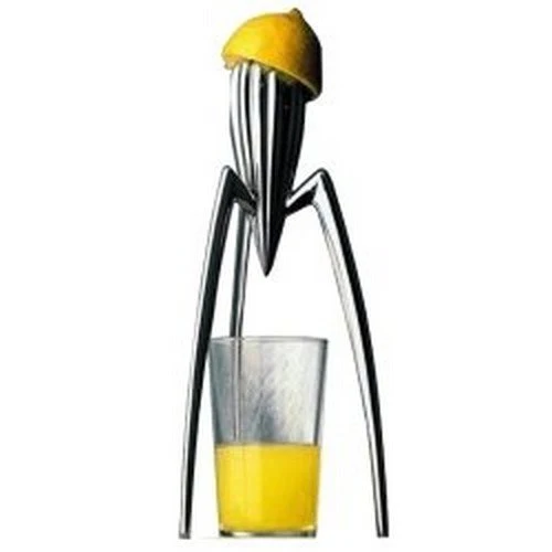 Alessi - PSJS - Juicy Salif - Presse-Agrumes en Fonte d'Aluminium Brillant Pieds en PA