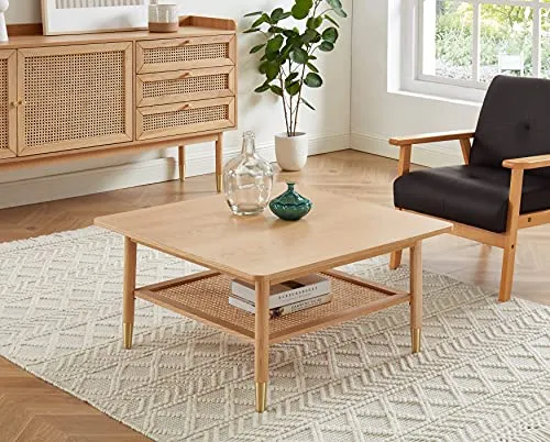 BAÏTA Table Basse, Bois, L80cm