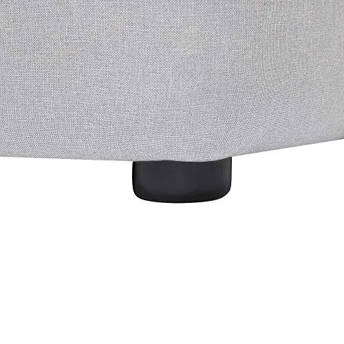 Beliani - Canapé d'angle 3 Places - Dolva - Tissu, Gris Clair
