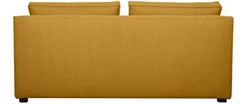 Miliboo Chauffeuse Double Design en Tissu Jaune Cumin PLURIEL