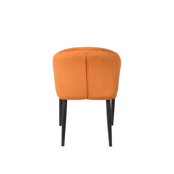 MATHI DESIGN Cosy - Chaise de Repas en Velours Orange