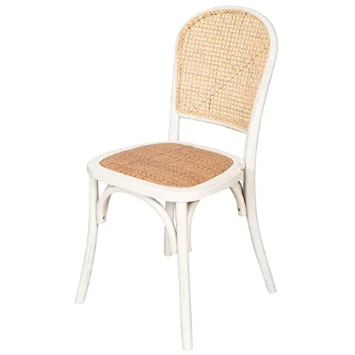BISCOTTINI INTERNATIONAL ART TRADING Biscottini Thonet 88 x 45 x 45 cm Cuisine | Chaises en Bois Blanches, frêne, Blanc, 88x45x45 cm