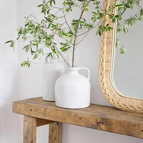 HANNUN - Table Console Zinek | Console Meuble d'entrée 120 x 85 Cm | Design Rustique | Table d'Appoint en Bois Massif d'Épicéa Recyclé Durable | Bout de Canapé pour l'Entrée Couloir Chambre Salon