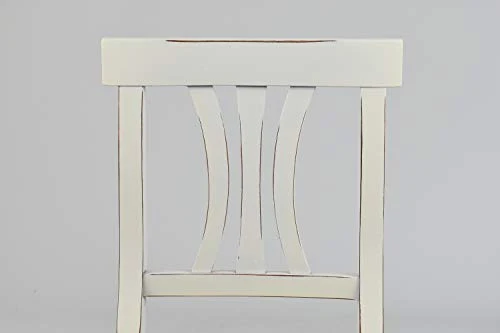 t m c s Tommychairs - Set 4 chaises Artemisia pour Cuisine, Bar et Salle à Manger en Style Shabby Chic, Structure en Bois de hêtre Vieilli à la Main et Assise en Paille