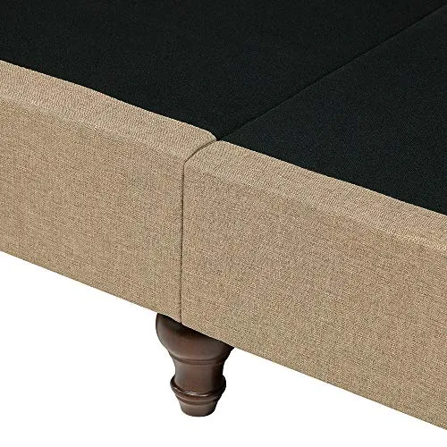Beliani - Canapé 3 Places - Otra - Tissu, Beige Sable
