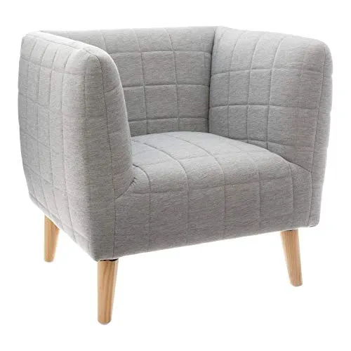 ATMOSPHERA CREATEUR D'INTERIEUR ATM-158597 Atmosphera Fauteuil Gris Molletonne, Polyester, cm