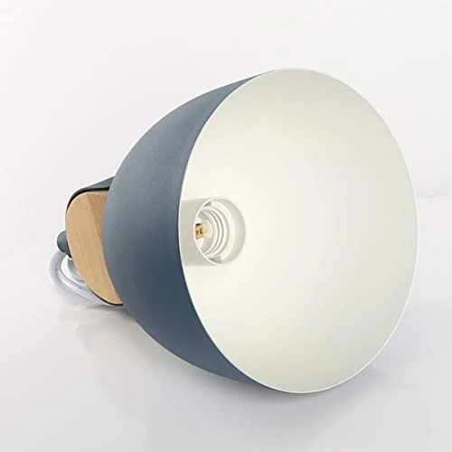 E27 Moderne Metal Suspensions Luminaire Sphérique Plafonnier Lustre Industriel en Métal Plafonnier Lustre Plafonnier Lampe LED (Bleu)