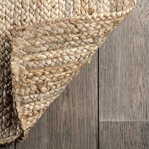 nuLOOM tissé à la Main Rigo Jute Tapis Zone Tapis, Naturel, 9' x 12'