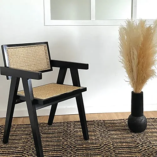 OPJET Chaise, Rotin, Noir, Midi