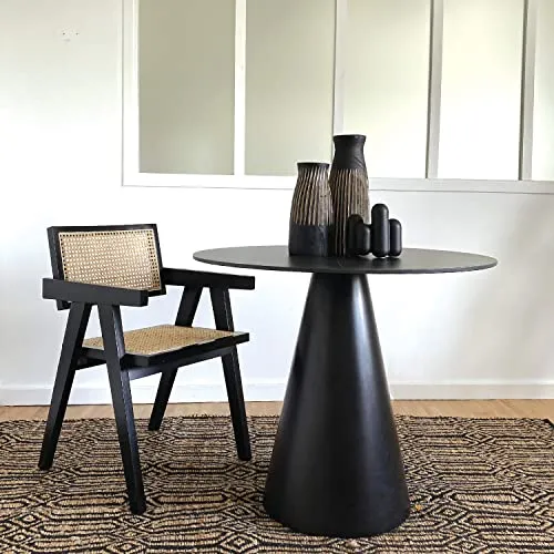 OPJET Chaise, Rotin, Noir, Midi