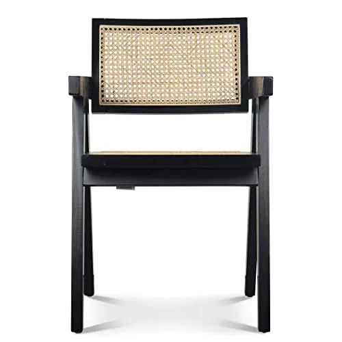 OPJET Chaise, Rotin, Noir, Midi
