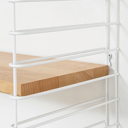 Metaltex ESTANTERIA 3 PISOS 'TOMADO' Blanco-Madera 37.76.07/337 12 x 21 x 68 cm