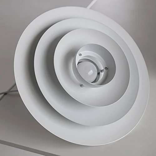 PH Suspension Salle à Manger Blanc Lampe De Salle à Manger Moderne Lampe Suspendue Table à Manger, Lampe Suspendue Nordique Pour Chambre Salon îLot De Cuisine, Aluminium, Douille E27, Ø38 cm