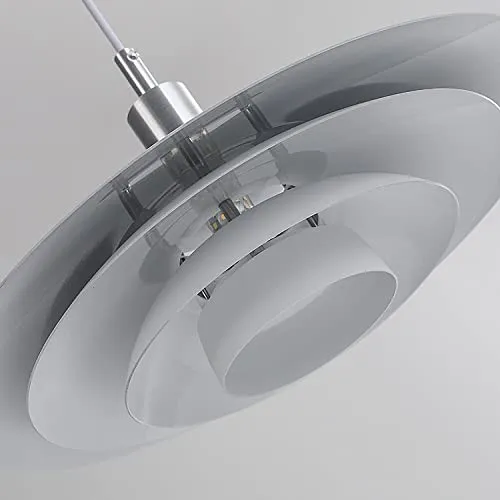 PH Suspension Salle à Manger Blanc Lampe De Salle à Manger Moderne Lampe Suspendue Table à Manger, Lampe Suspendue Nordique Pour Chambre Salon îLot De Cuisine, Aluminium, Douille E27, Ø38 cm