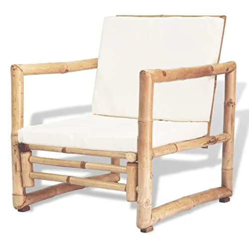vidaXL Mobilier de Jardin 12 pcs Bambou Salle à Manger Extérieur Salon Jardin