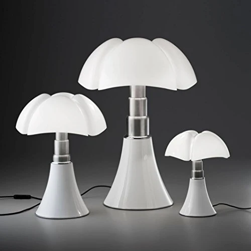 PIPISTRELLO MED - Lampe Noir LED pied télescopique H50-62cm - Lampe à poser Martinelli Luce designé par Gae Aulenti