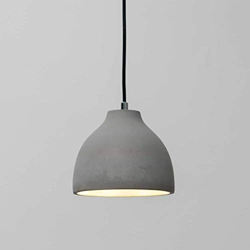 KOSILUM - Suspension béton ciment gris - Exo - Lumière Blanc Chaud Eclairage Salon Chambre Cuisine Couloir - 1 x 60W - - E27 - IP20