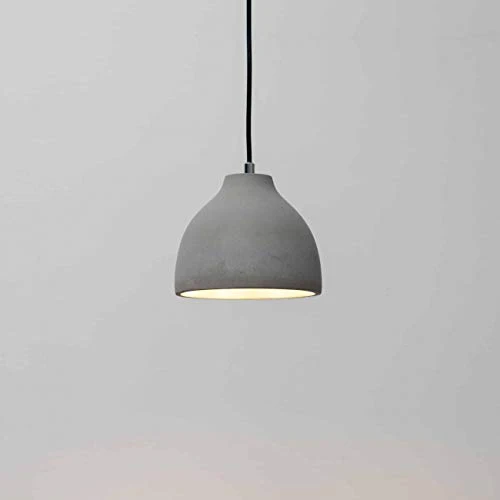 KOSILUM - Suspension béton ciment gris - Exo - Lumière Blanc Chaud Eclairage Salon Chambre Cuisine Couloir - 1 x 60W - - E27 - IP20