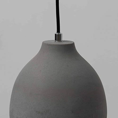KOSILUM - Suspension béton ciment gris - Exo - Lumière Blanc Chaud Eclairage Salon Chambre Cuisine Couloir - 1 x 60W - - E27 - IP20