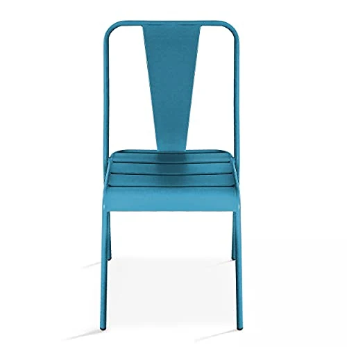 Chaise de Jardin en métal Bleu Pacific