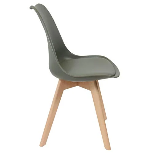 AltoBuy MEDALINE - Lot de 2 Chaises Scandinaves Kaki