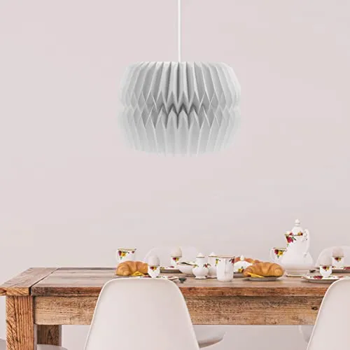 OSALADI Papier Origami Lampe Shade Moderne Simple Suspension Papier Lanter Lavamponnier Lustre Lustre Lugeau pour Suspension Plafonnier
