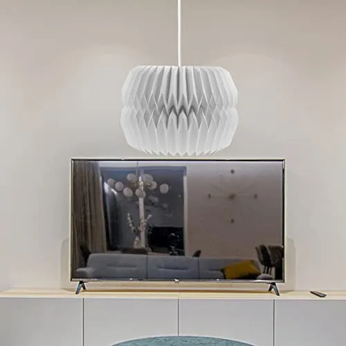OSALADI Papier Origami Lampe Shade Moderne Simple Suspension Papier Lanter Lavamponnier Lustre Lustre Lugeau pour Suspension Plafonnier