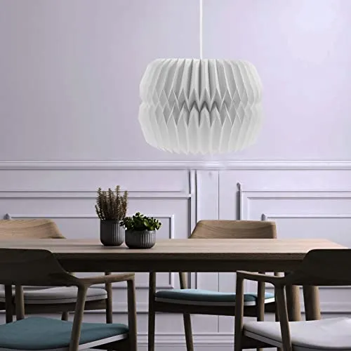 OSALADI Papier Origami Lampe Shade Moderne Simple Suspension Papier Lanter Lavamponnier Lustre Lustre Lugeau pour Suspension Plafonnier
