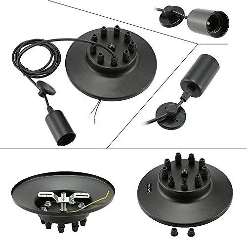 Lampop Suspension Luminaire Induistrielle Lampe Araignée 6 Bras Réglable Lampe Lustre Rétro Vintage Multi-Lumière Eclairage de plafond Luminaire Pendentif pour Chambre Restaurant Bar