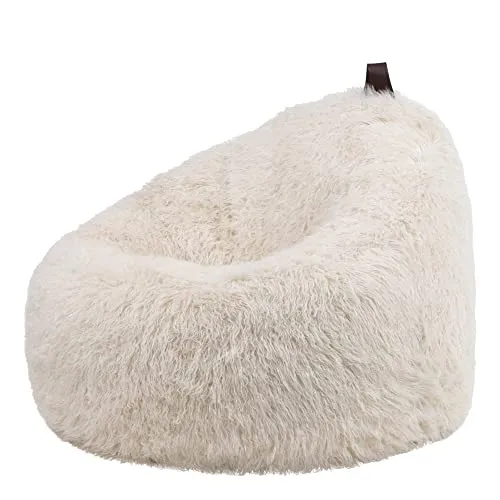 icon Pouf Fauteuil en Fausse Fourrure Cocoon, Pouf Geant de Salon, Pouf Fauteuil pour Adultes avec Remplissage