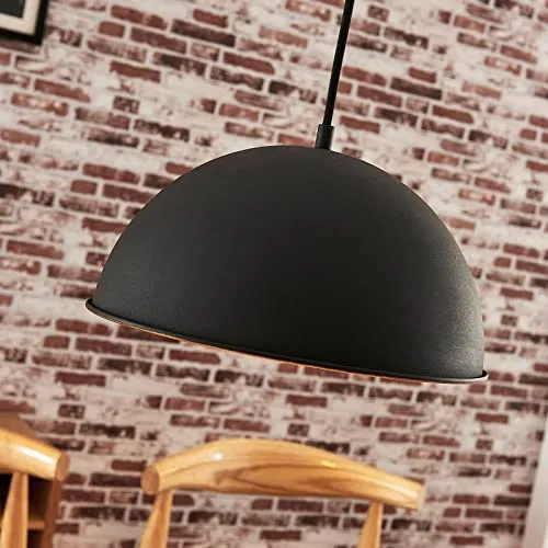 Lindby Suspension 'Leya' à intensité variable (Moderne) en Noir en Métal e. a. pour Salon & Salle à manger (1 lampe,à E27) | Suspension Luminaire, Lampe Plafond, Luminaire Plafonnier, Lampe Suspendue