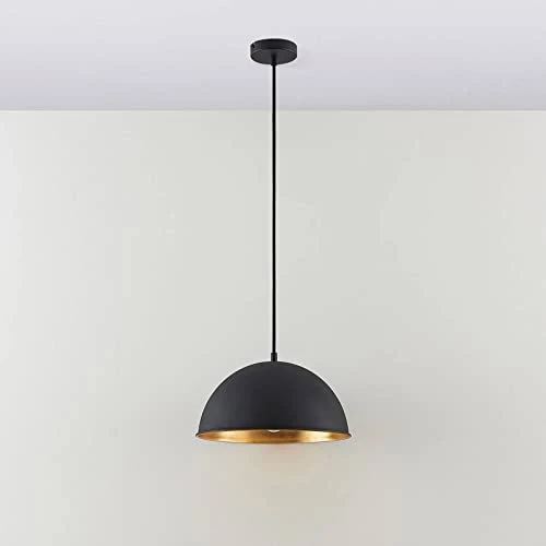 Lindby Suspension 'Leya' à intensité variable (Moderne) en Noir en Métal e. a. pour Salon & Salle à manger (1 lampe,à E27) | Suspension Luminaire, Lampe Plafond, Luminaire Plafonnier, Lampe Suspendue
