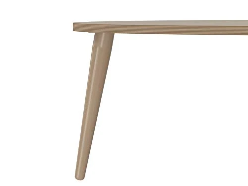 Marque Amazon - Movian - Table basse ovale Adour Modern, 55 x 110 x 39, Effet Chêne