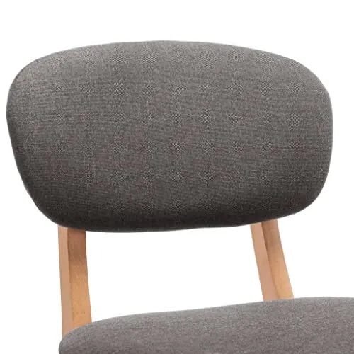 vidaXL 2X Tabourets de Bar Chaises de Comptoir Chaises de Bar Sièges de Comptoir Sièges de Bistro Tabourets de Pub Maison Intérieur Gris Clair Tissu
