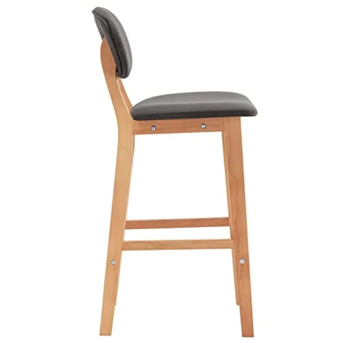 vidaXL 2X Tabourets de Bar Chaises de Comptoir Chaises de Bar Sièges de Comptoir Sièges de Bistro Tabourets de Pub Maison Intérieur Gris Clair Tissu