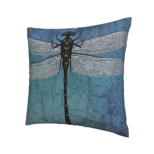 Housse De Coussin Libellule 437, Housse Coussin Taie d'oreiller Housses Coussin Decoratif Canapé Chaise Maison Salon Chambre Décoration, 45x45cm