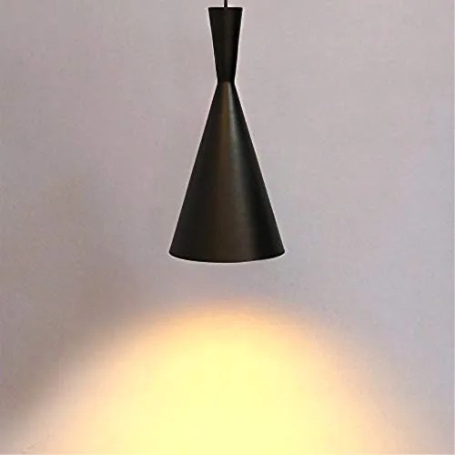 Glighone Suspension Luminaire Moderne Style Industrielle Vintage Rétro E27 Lustre Edison Culot Plafonnier Abat-jour en Métal Eclairage pour Chambre Cuisine Salle à Manger Salon Escalie Bar Couloir