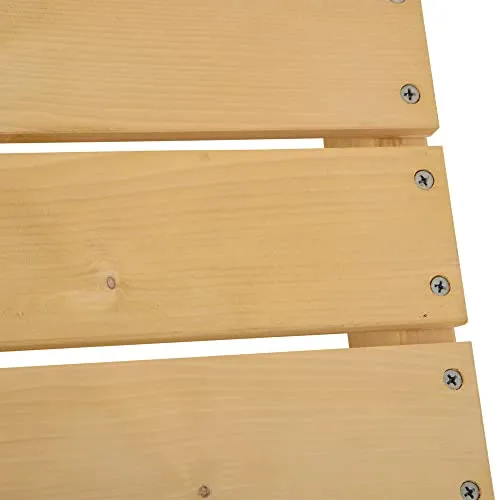 Outsunny Banc de Jardin 2 Places Style Rural Chic Assise à Lattes dim. 110L x 38l x 35H cm Bois de Sapin pré-huilé