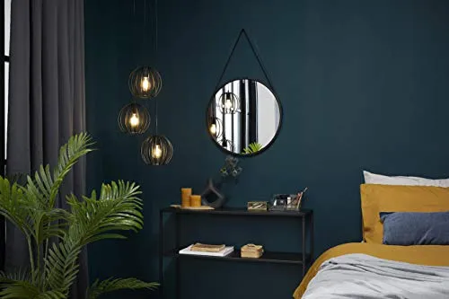 LIFA LIVING Basse en métal pour Salon, Table d'entrée Industrielle 85 x 30 x 100 cm Max 14 kg, Noir, 100x30x85 cm