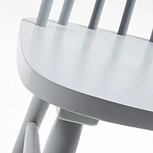 Kave Home - Chaise de Salle à Manger Tressia Gris Clair en Bois Massif de Caoutchouc