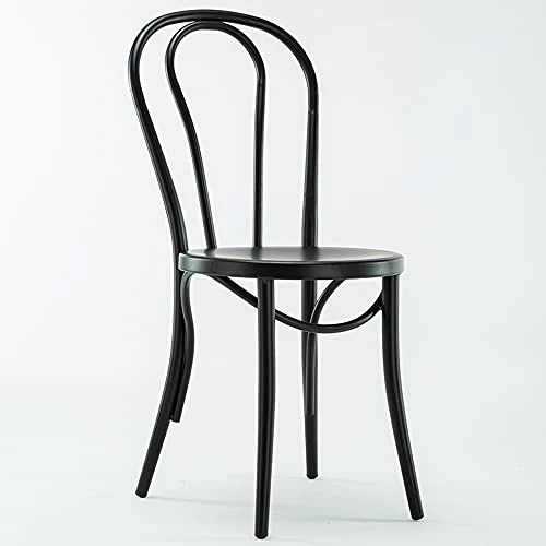 LKP Chaise De Petit Déjeuner Chaise De Cuisine en Métal Chaise De Salle À Manger Jardin avec Dossier Tabouret De Exterieur Noir/Blanc/Rouge/Jaune