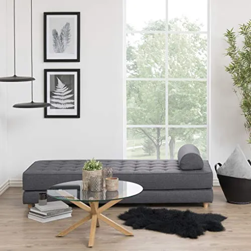 Marque Amazon - Movian Zala - Table basse, 82 x 82 x 40 cm (longueur x largeur x hauteur), Marron