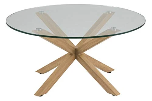 Marque Amazon - Movian Zala - Table basse, 82 x 82 x 40 cm (longueur x largeur x hauteur), Marron