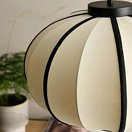 NAMFMSC E27 Source de lumière Simple tête Ronde Simple Suspension Japonaise rétro Classique Lanterne Tissu Lustre Abat-Jour Plafond Suspension Suspension Lampe Restaurant Bar éclairage luminaires