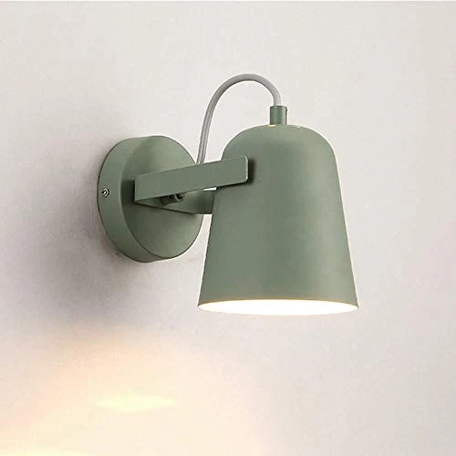 NZDY Creative Iron Nordic Applique Murale Éclairage de Chevet Appliques Murales E27 Base Lanterne Murale Luminaire Applique Murale Pour Salle À Manger Restaurant Café Applique Murale,Vert
