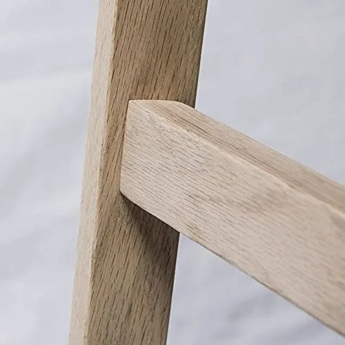 MOB-IN Tabourets de Bar Îlot Central Bois et Blanc Riva 65cm | Lot de 4