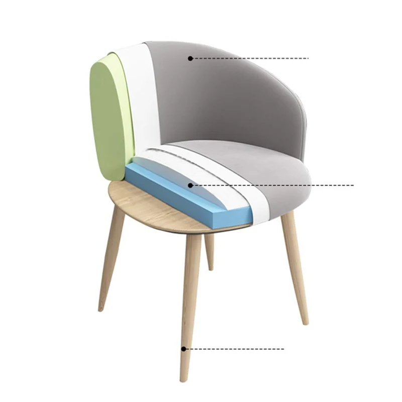 Zcxbhd Lot de 4 Chaises Salle, à Manger Confort Velours avec Rétro Fauteuil Rembourré Métal JambesStyle Bois pour Mobilier Moderne Bureau (Couleur : Jaune)