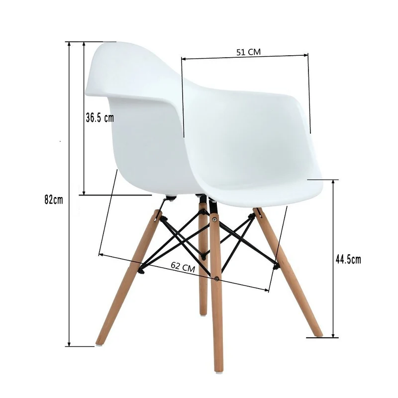 Ajie Lot de 2 Chaise de Salle à Manger, hêtre Massif - Blanc