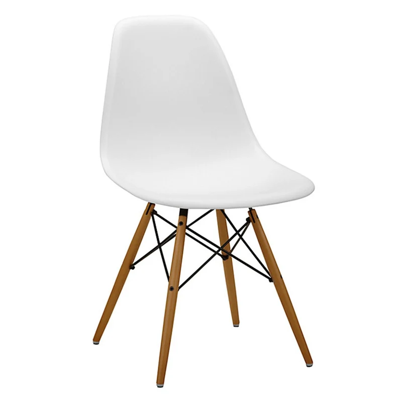 Ensemble de 4 chaises avec Assise en résine, Couleur Blanche, 82 x 46 x 53.5 cm
